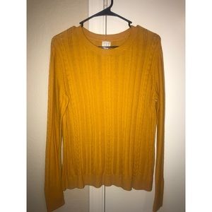 Cozy yellow sweater! Great for fall!! So soft!!